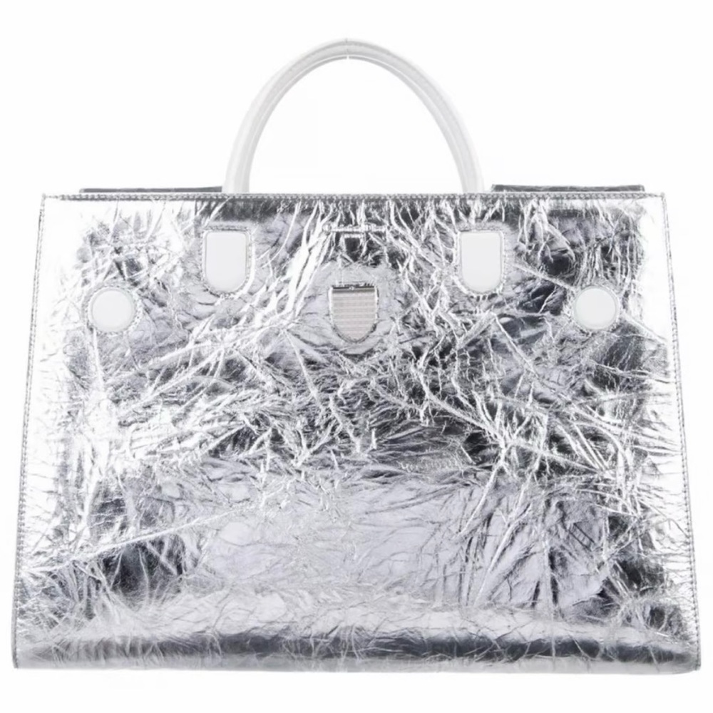 Christian Dior Diorever silver foil tote spring/summer 2016 collection